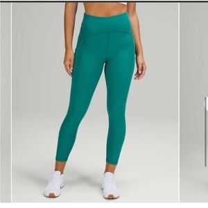 NWOT Lululemon Power Thru High Rise Crop 23"
Teal Lagoon